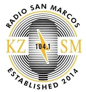 KZSM San Marcos Community Radio 104.1 FM logo