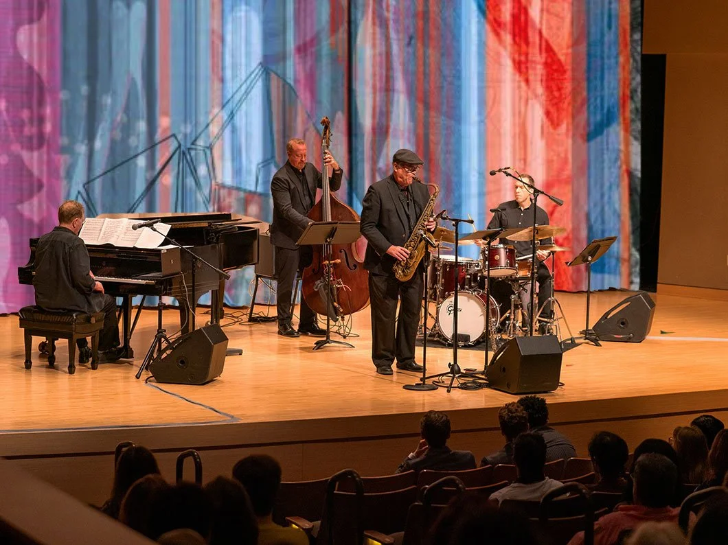 Double Vision Jazz Ensemble performing in concert