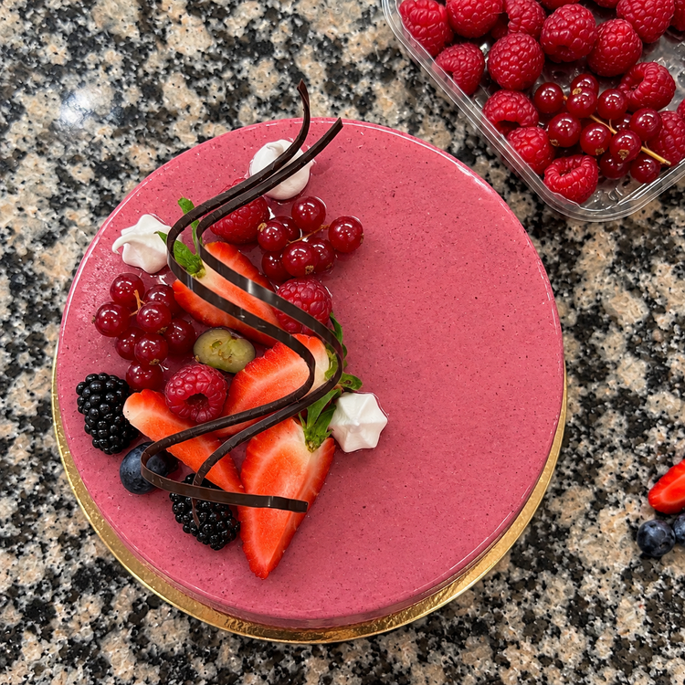 Seasonal Fruit Mousse Cake