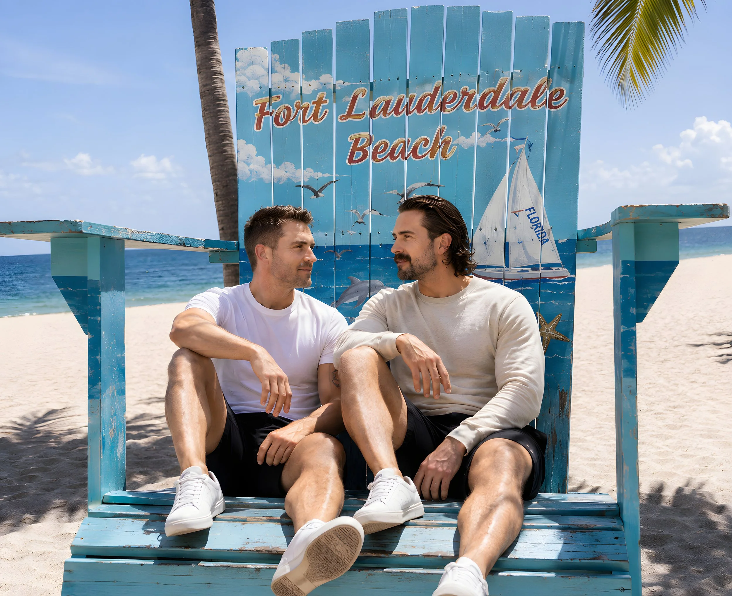 Henry and Bill at Fort Lauderdale Beach