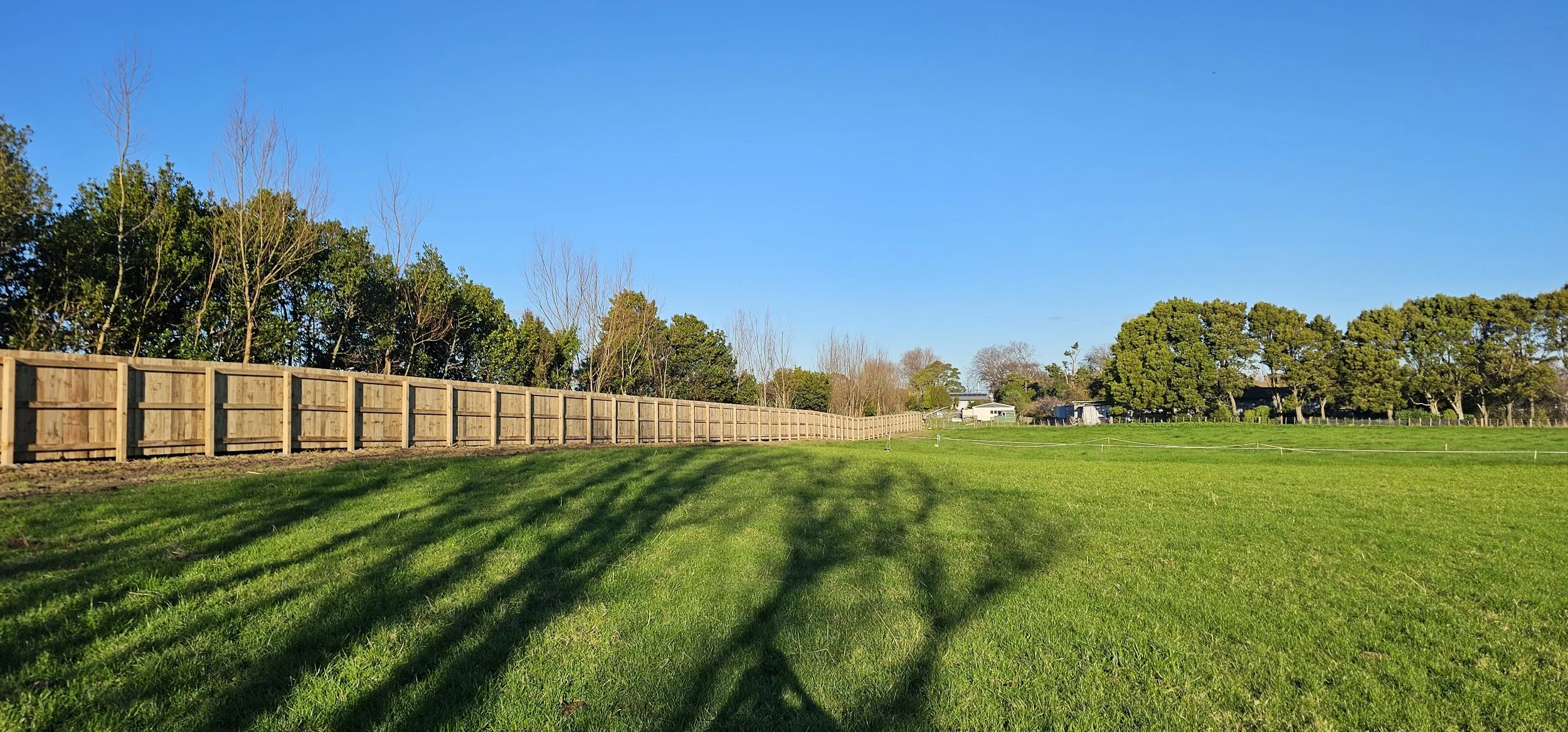 Timber boundary fence project by Hallmark Fencing