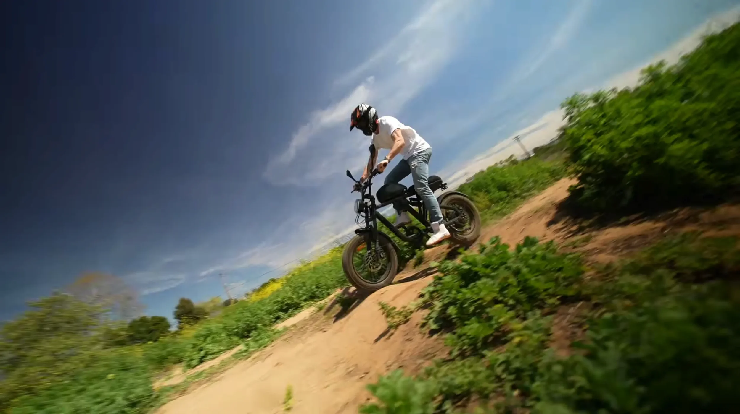 GOAT Power Bikes wheelie stunt still