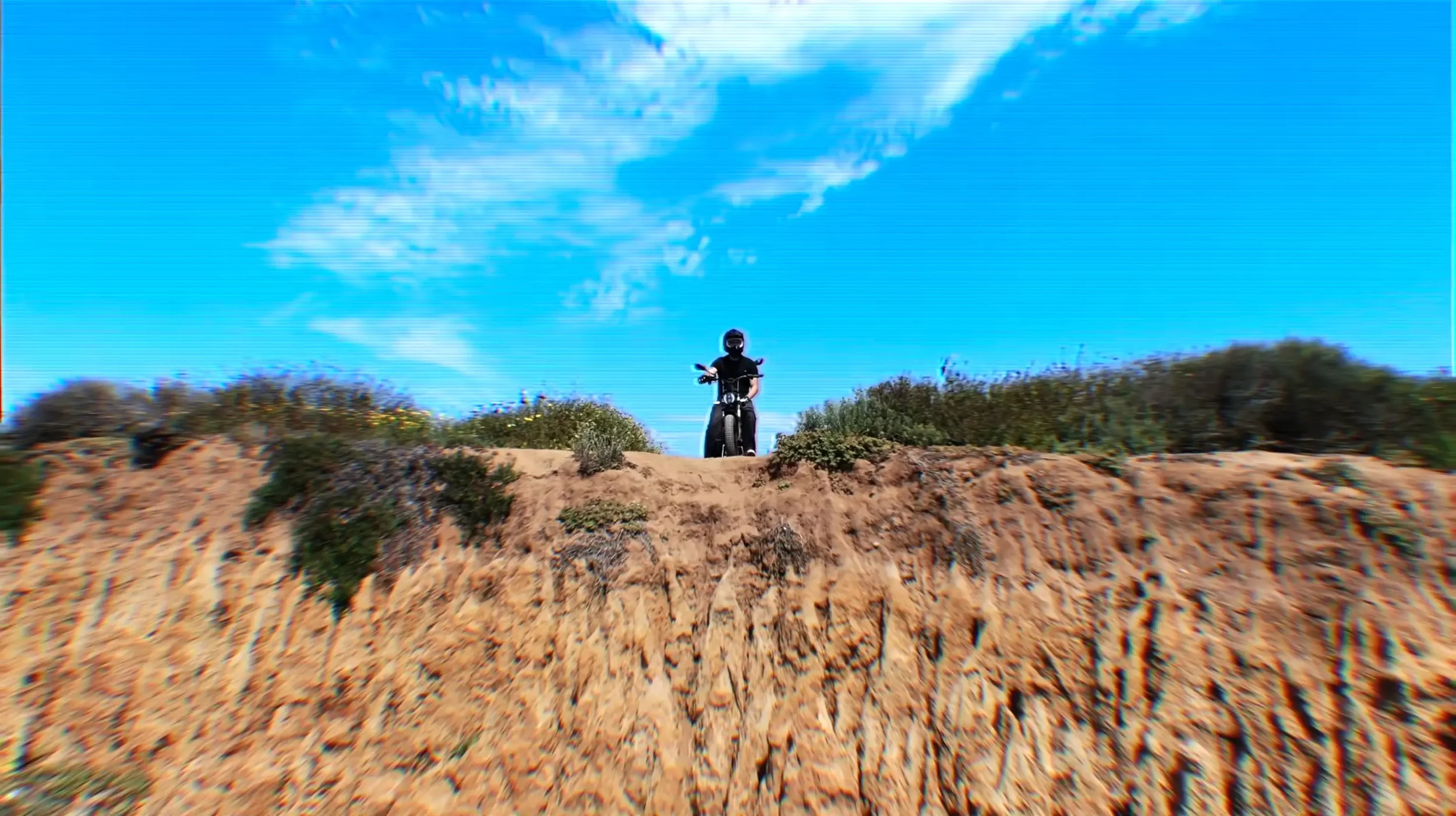 GOAT Power Bikes rider stunt on street