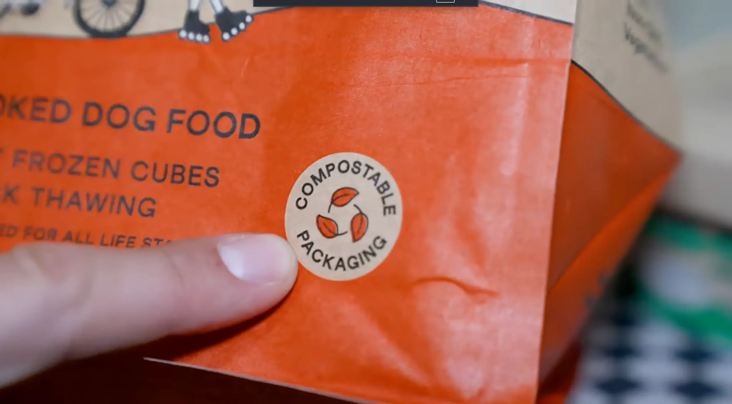 California Dog Kitchen frozen cube product still