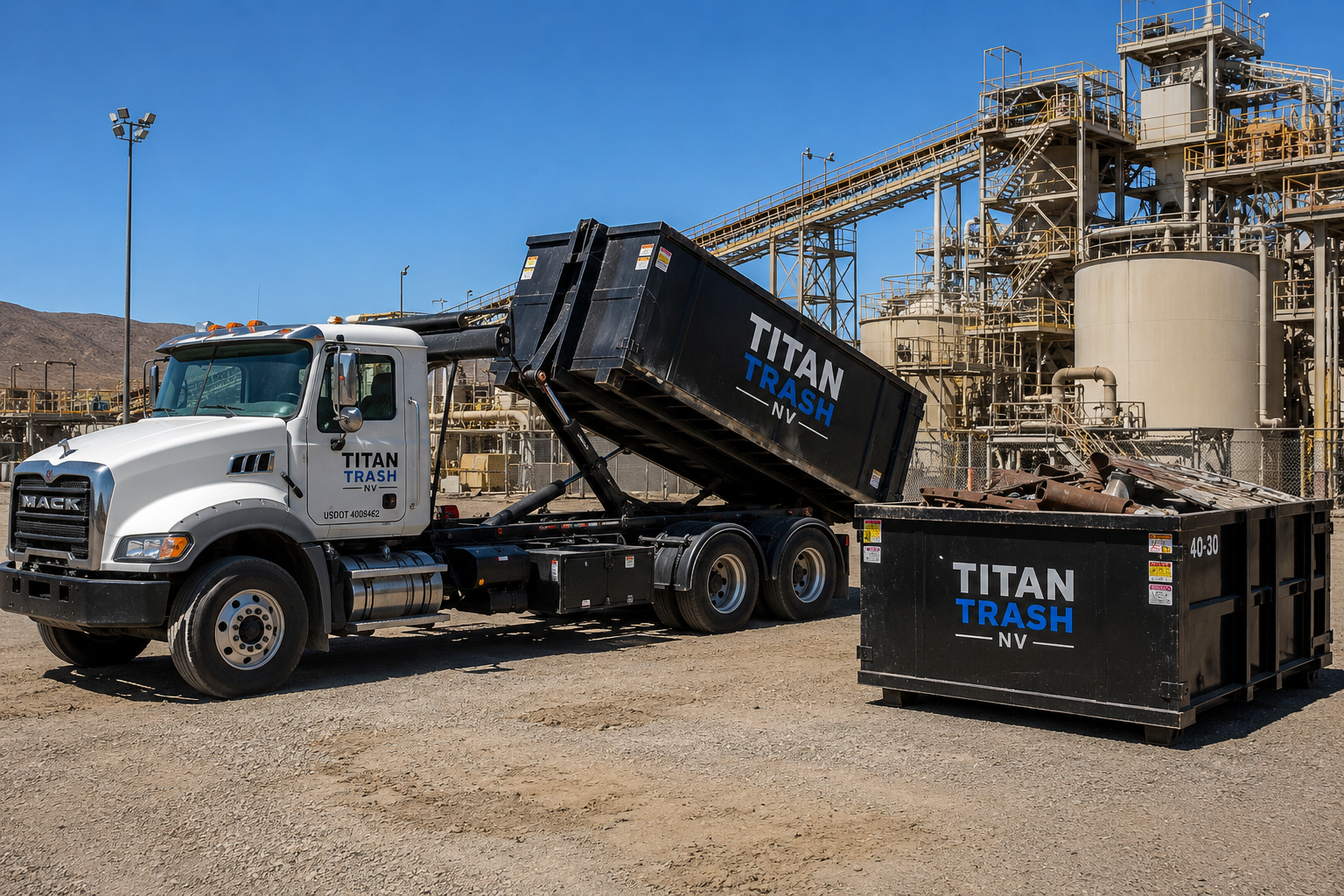Industrial dumpster rental