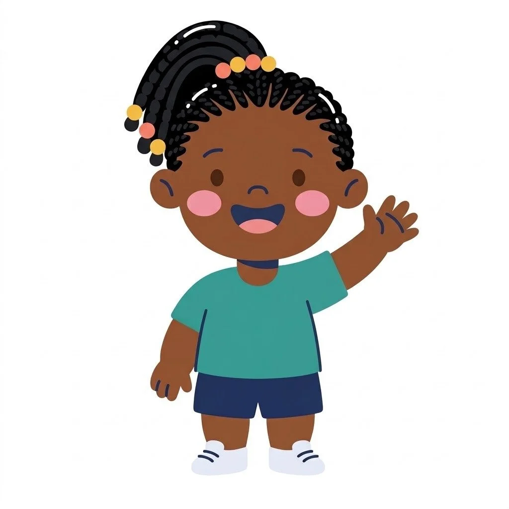 Thando, the Playtime guide, waving