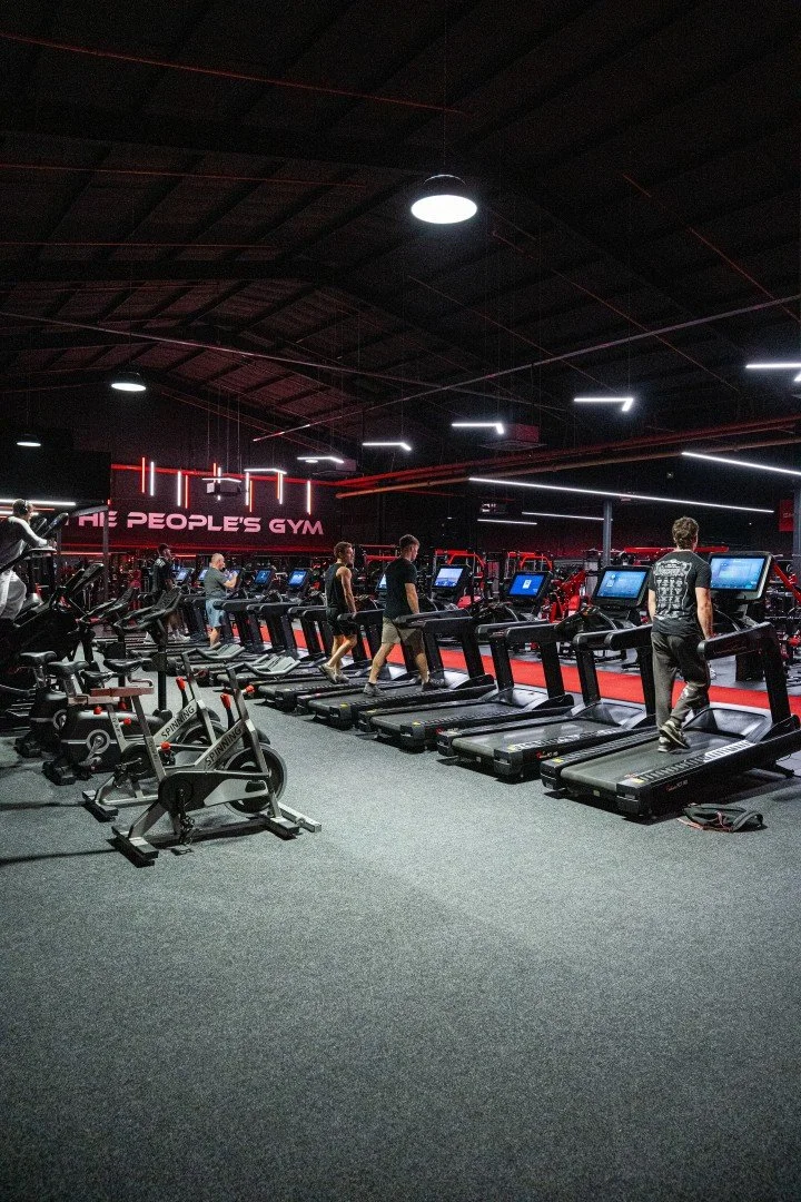 Members training in the Body Tech Winsford cardio area