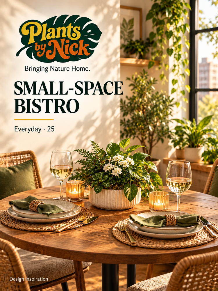 Small-Space Bistro — table styling design concept