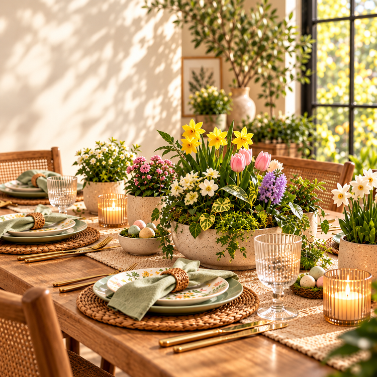 Easter Spring Garden table design concept