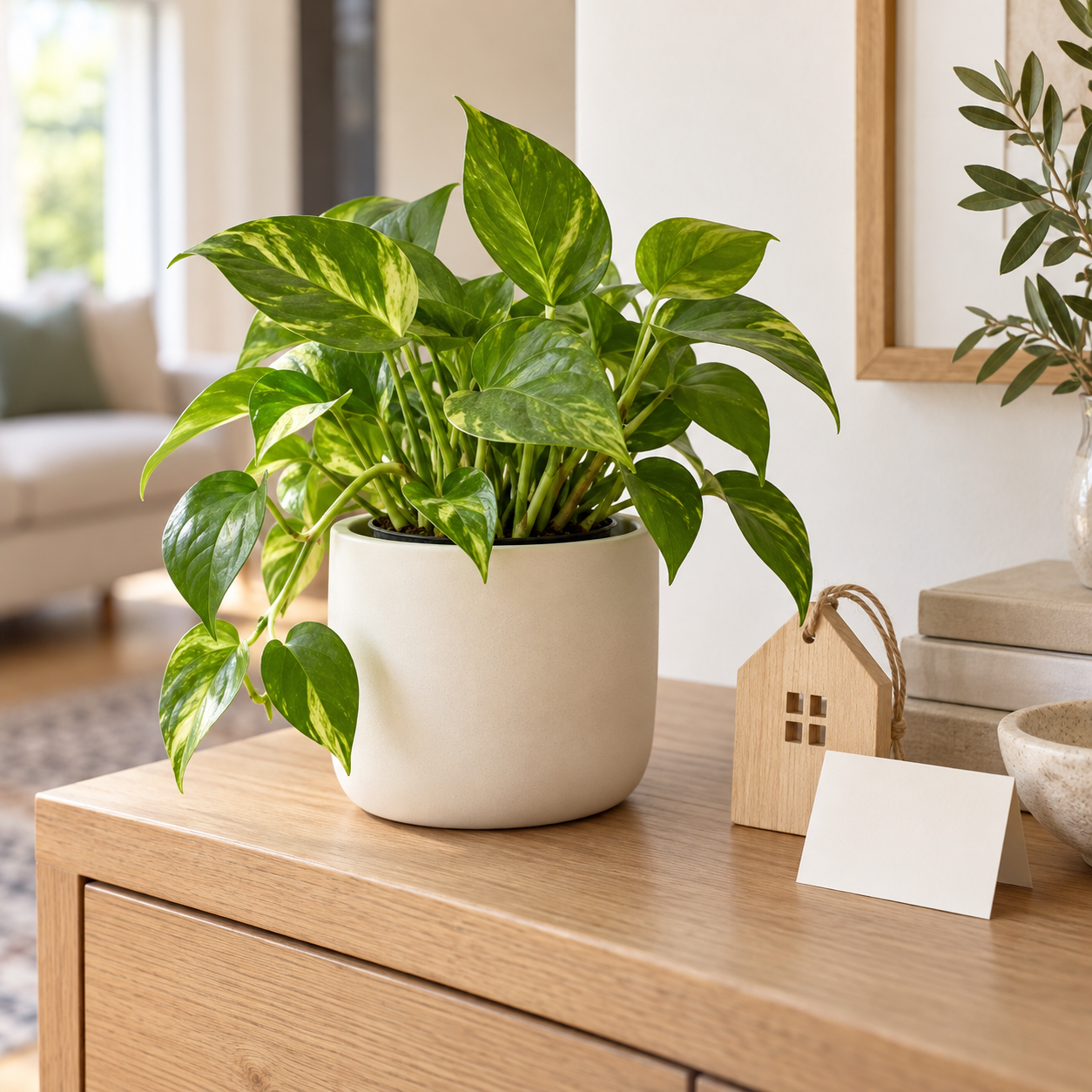 New Home Welcome — premade plant display concept