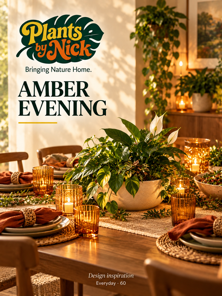 Amber Evening — table styling design concept