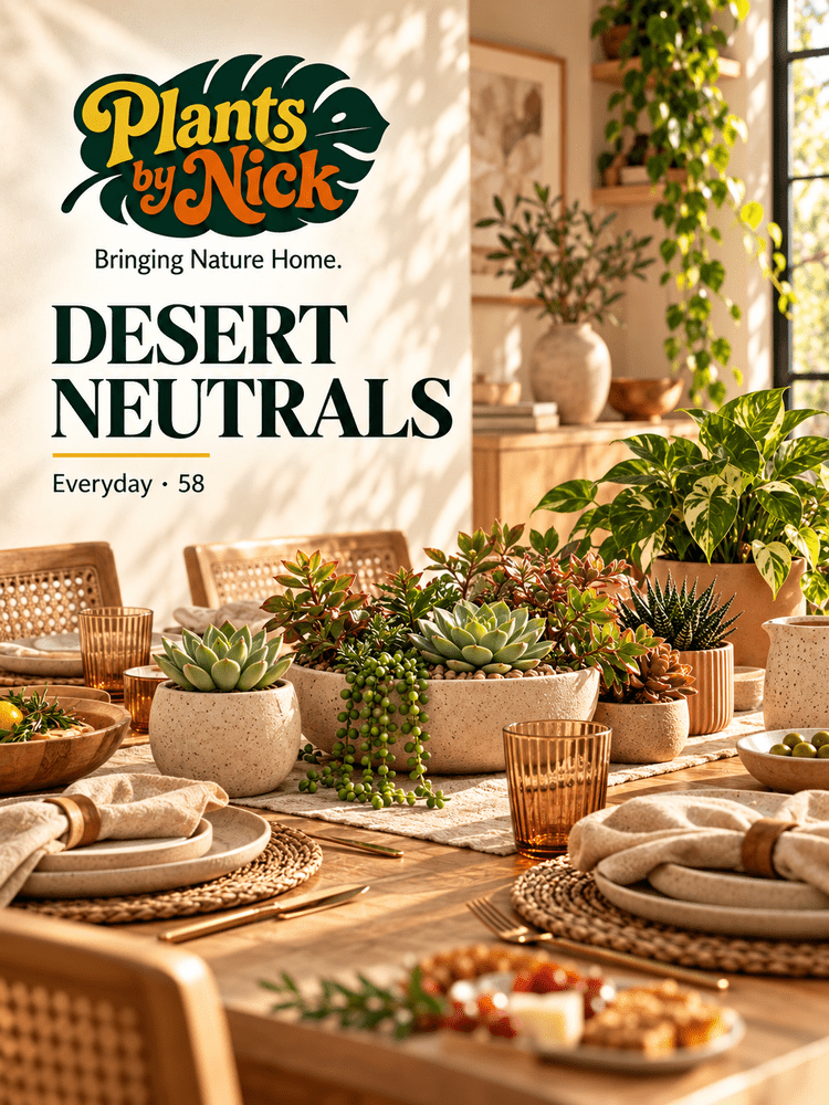 Desert Neutrals — table styling design concept