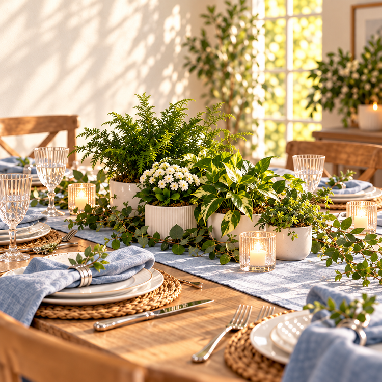 Passover Spring Greens table design concept