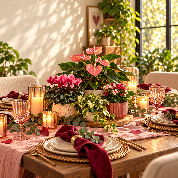Valentine's Blush table design concept