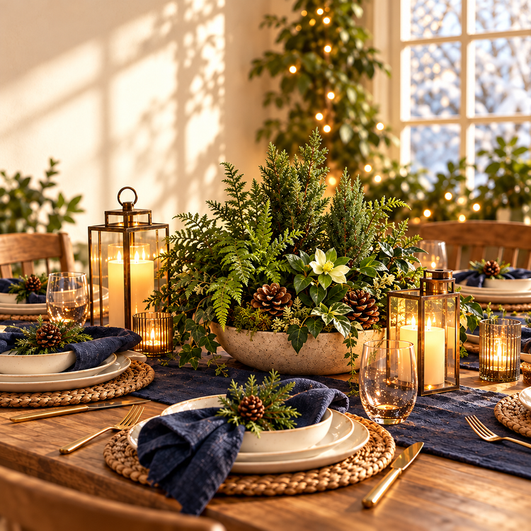 Winter Solstice Candlelight table design concept