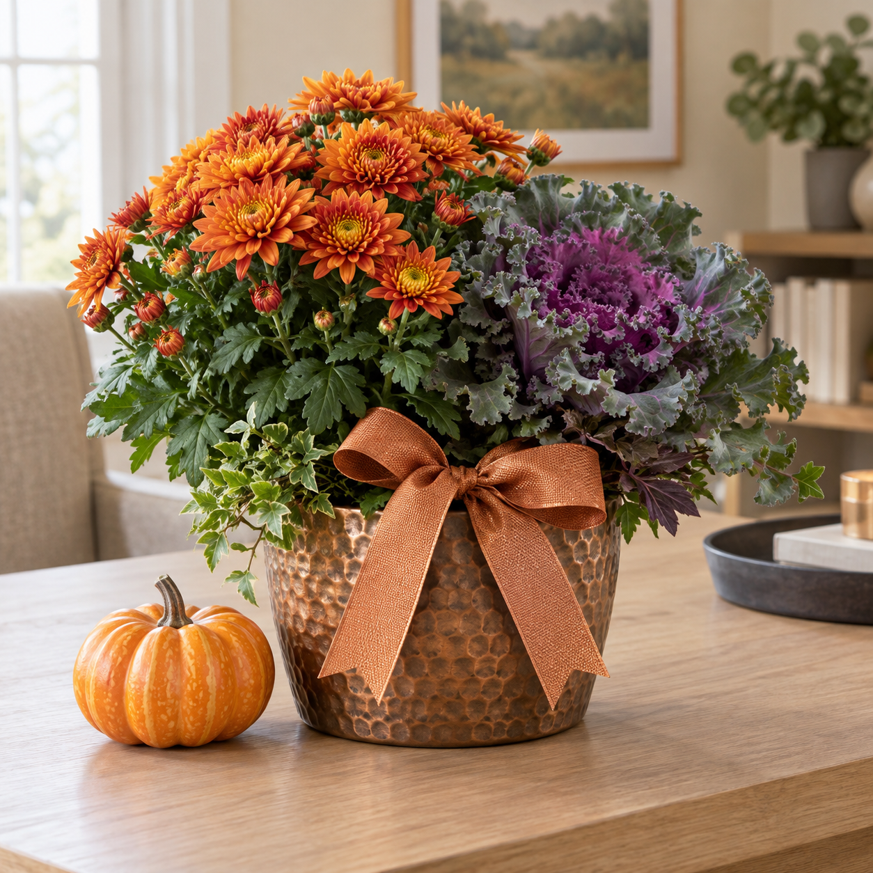 Autumn Thank-You Planter — premade plant display concept