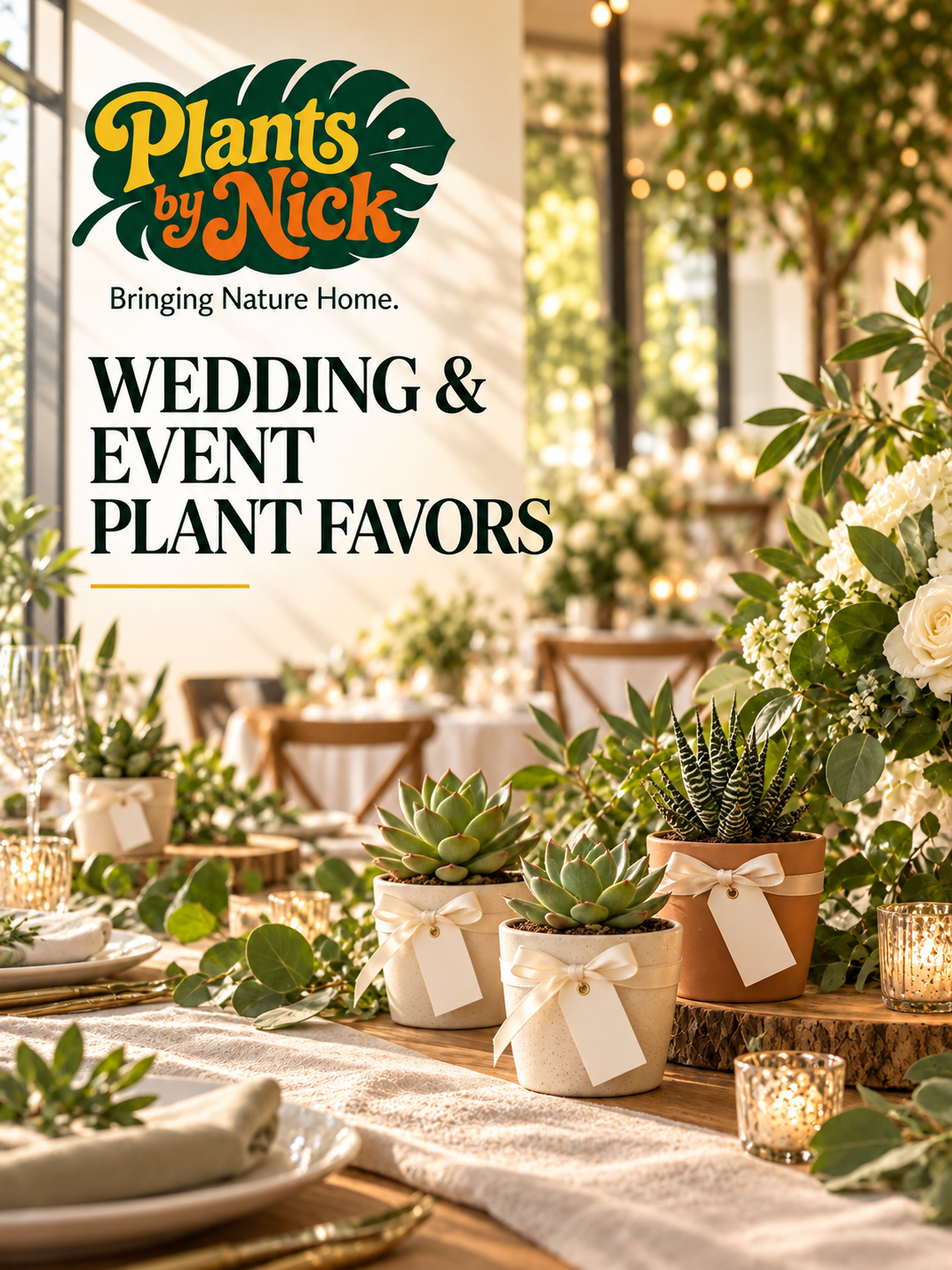 Plants by Nick Wedding & Event Plant Favors