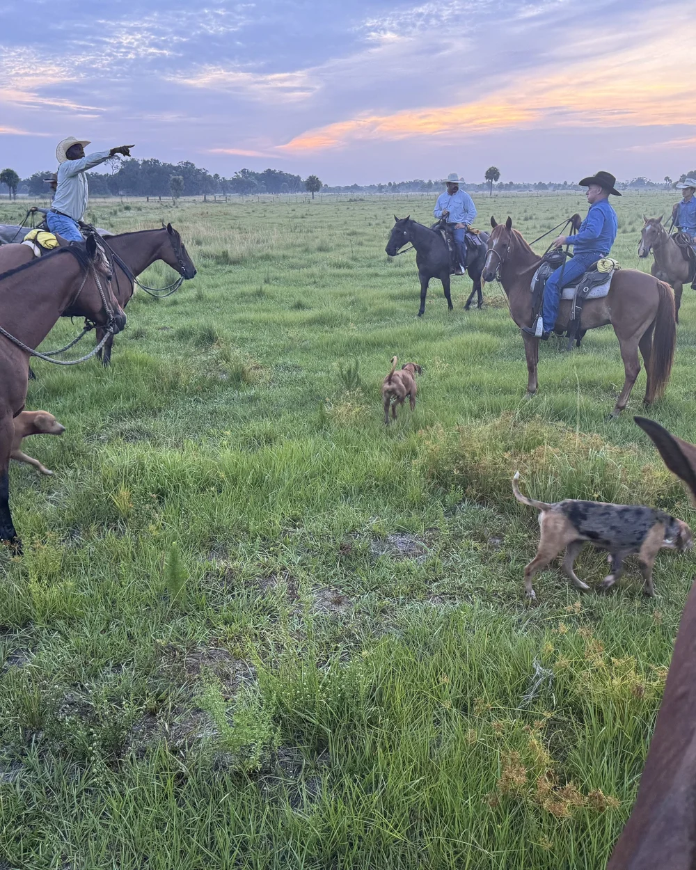 The morning meeting before the gather