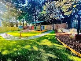 Outdoor playground and nature environment at Kelvin Kindergarten St Ives