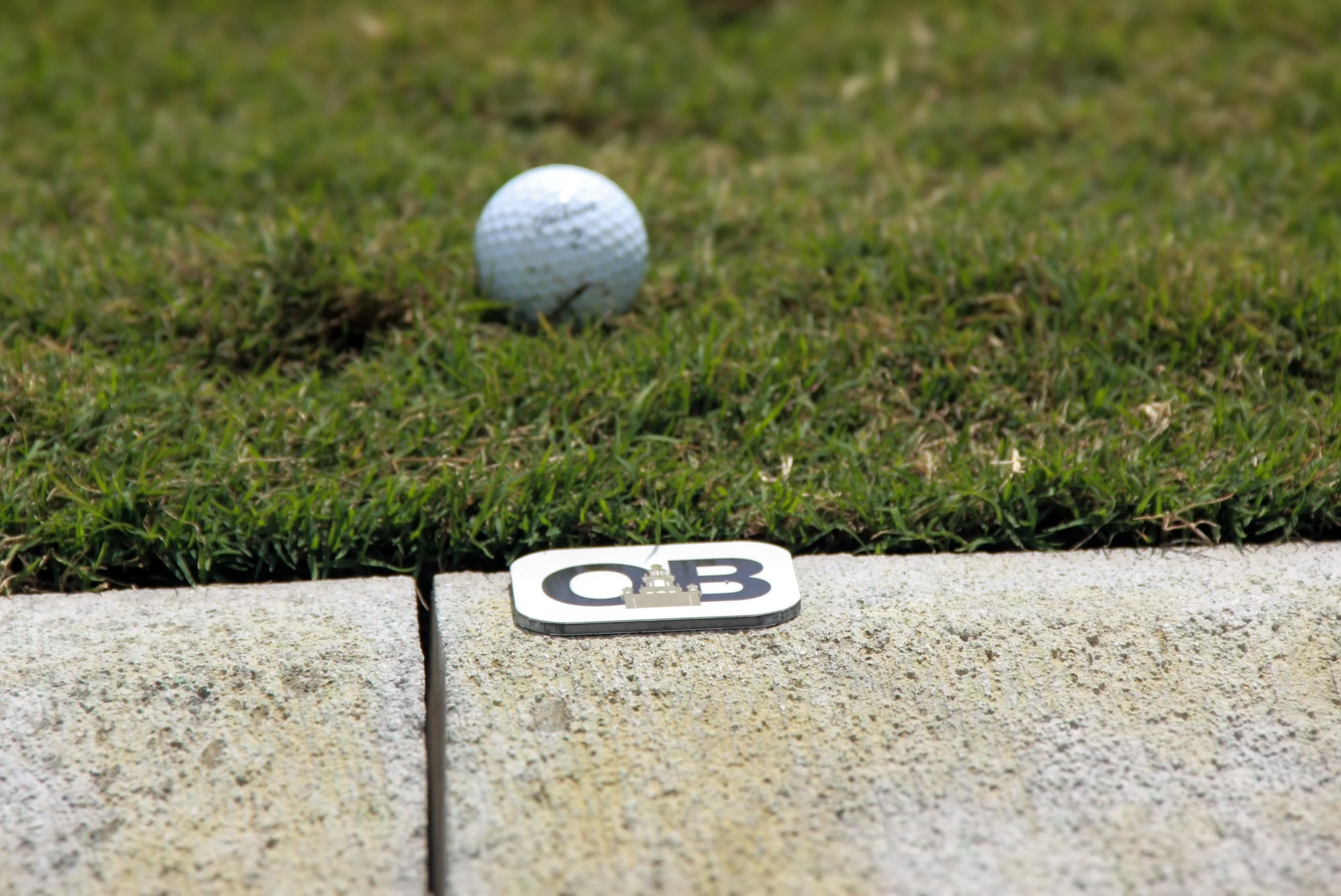 Smart Mark permanent golf course marking