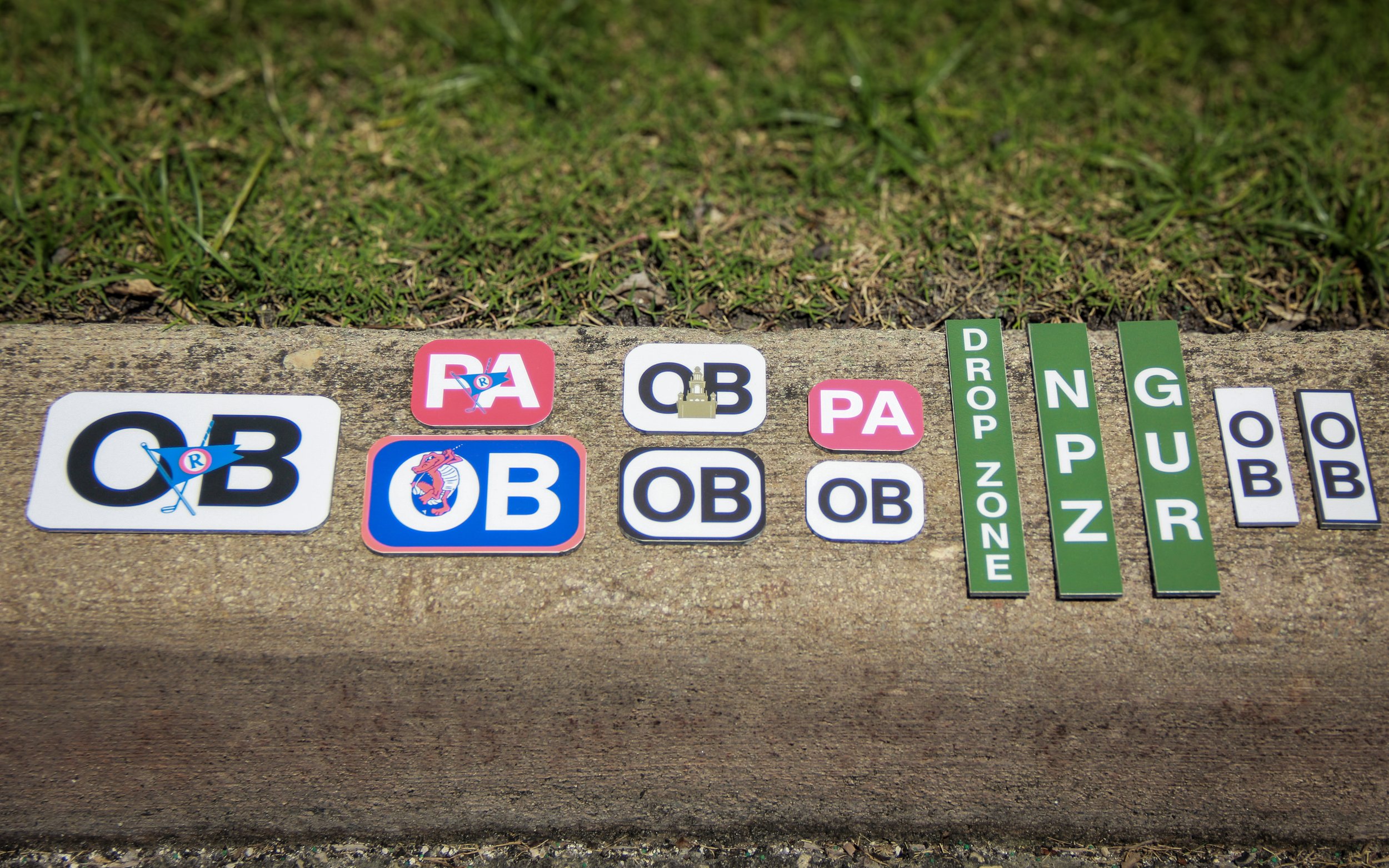 Golf course boundary marking solution