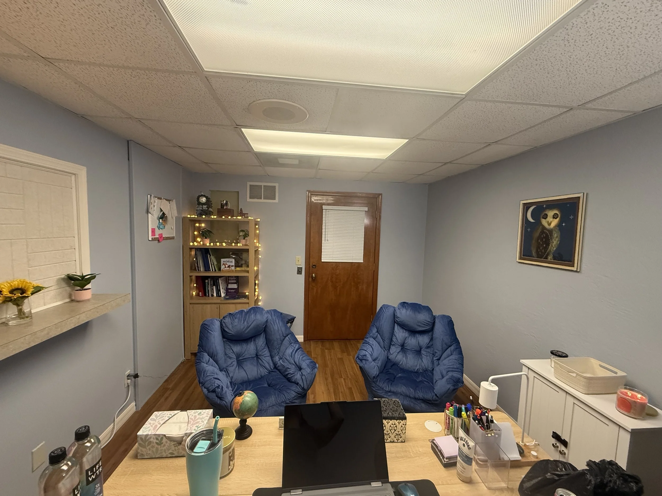 Patient seating area inside A Soft Place to Land Integrative Psychiatry