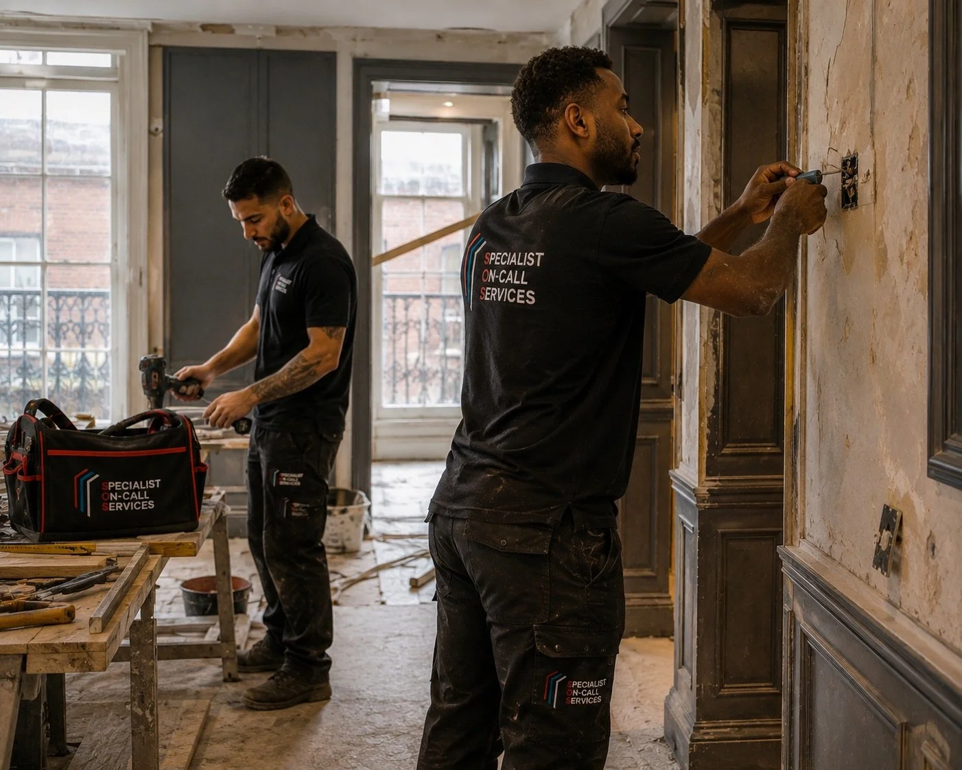Carpentry, doors and flooring