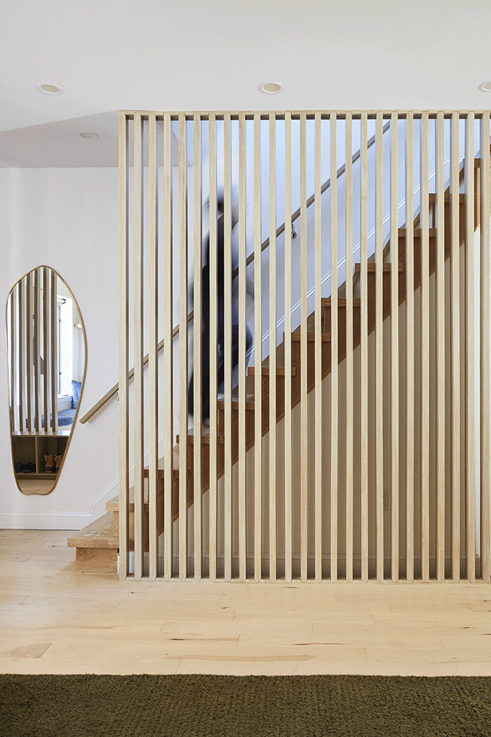 Greenpoint Townhouse, custom millwork detail