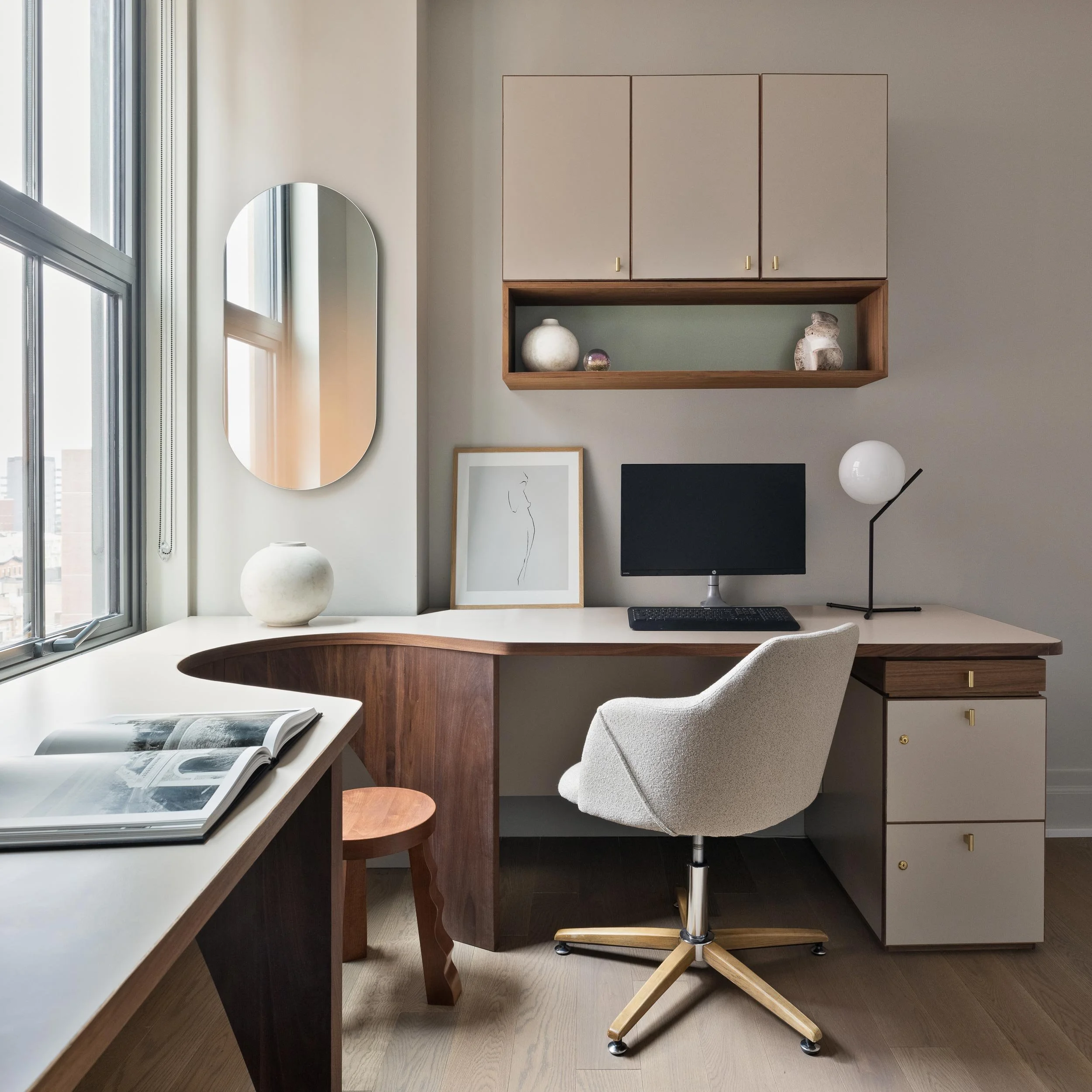 Downtown Brooklyn Duplex, study