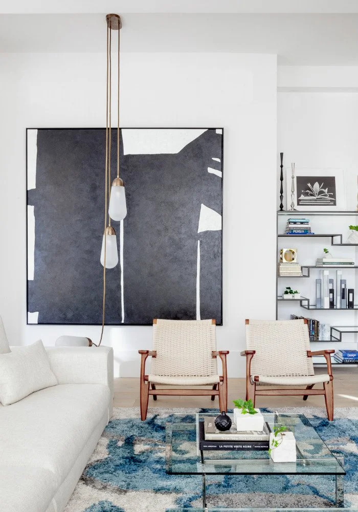 Park Avenue South Loft, sculptural lighting detail