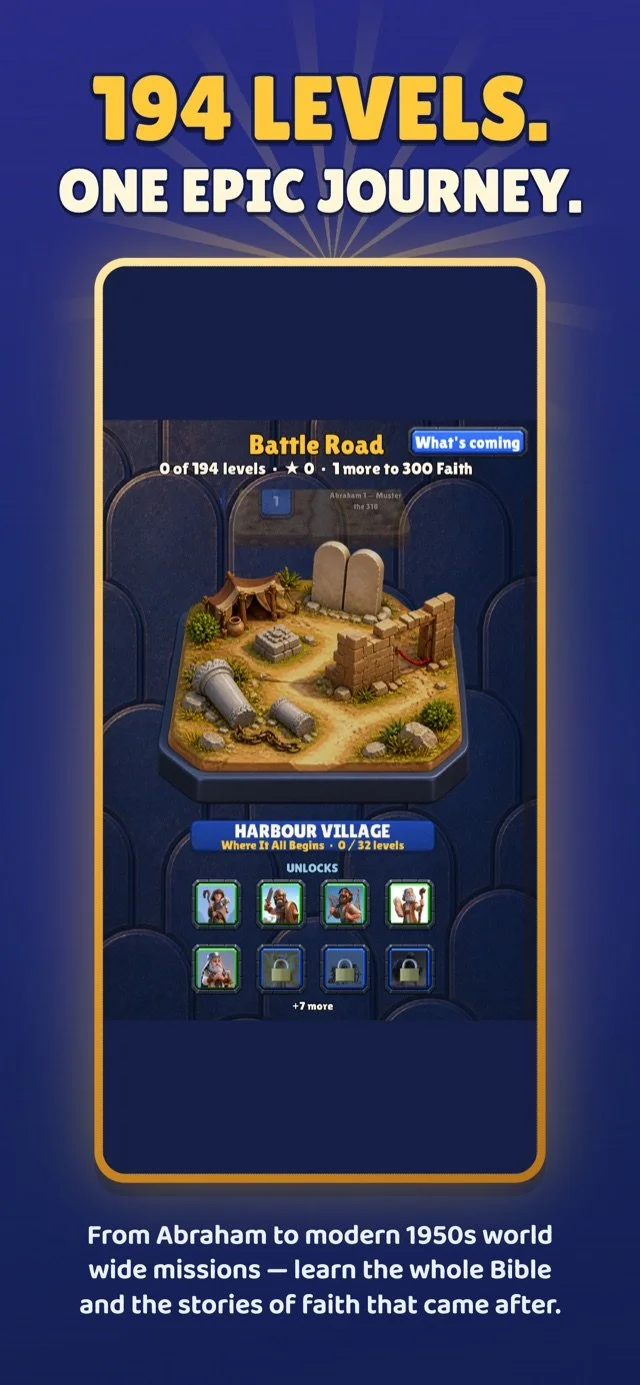 Battle Road: 187 story levels across eight chapters