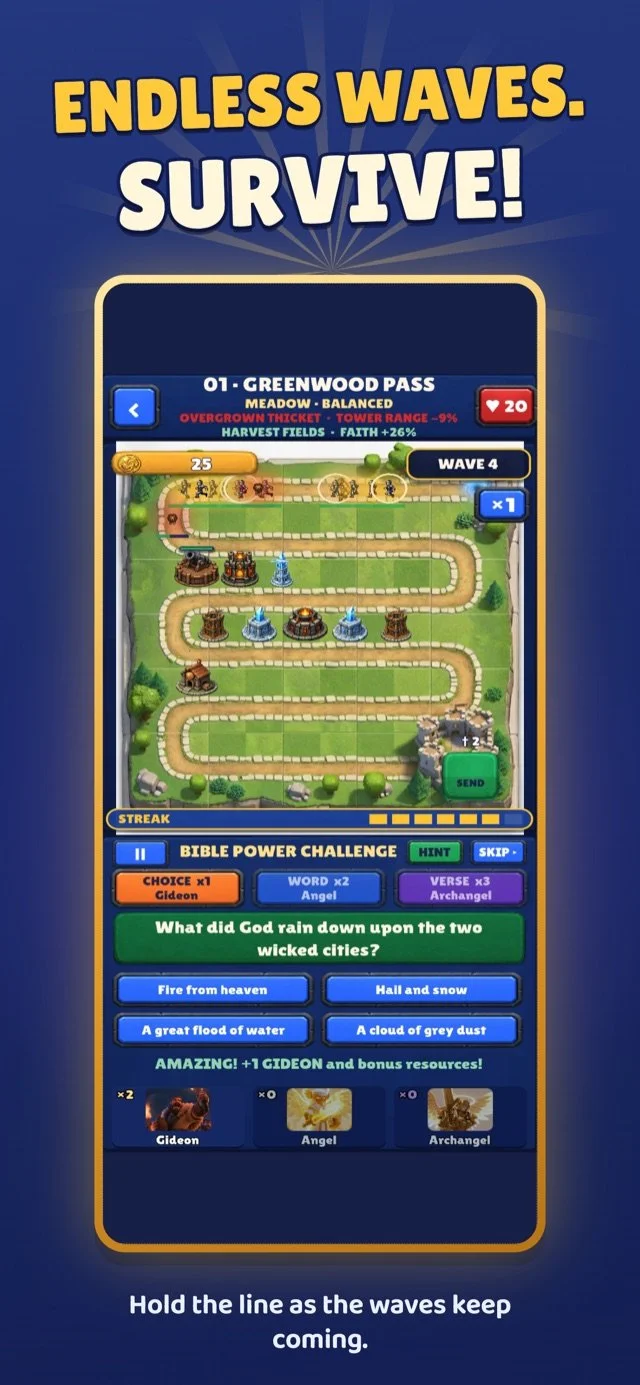 Survival mode tower defense