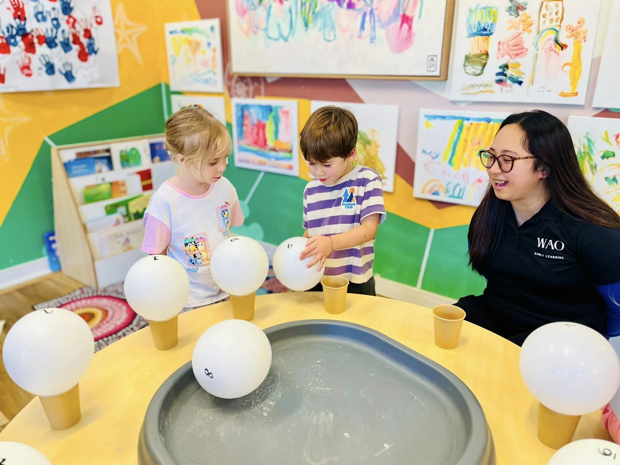 A BEL educator extending children’s thinking during play