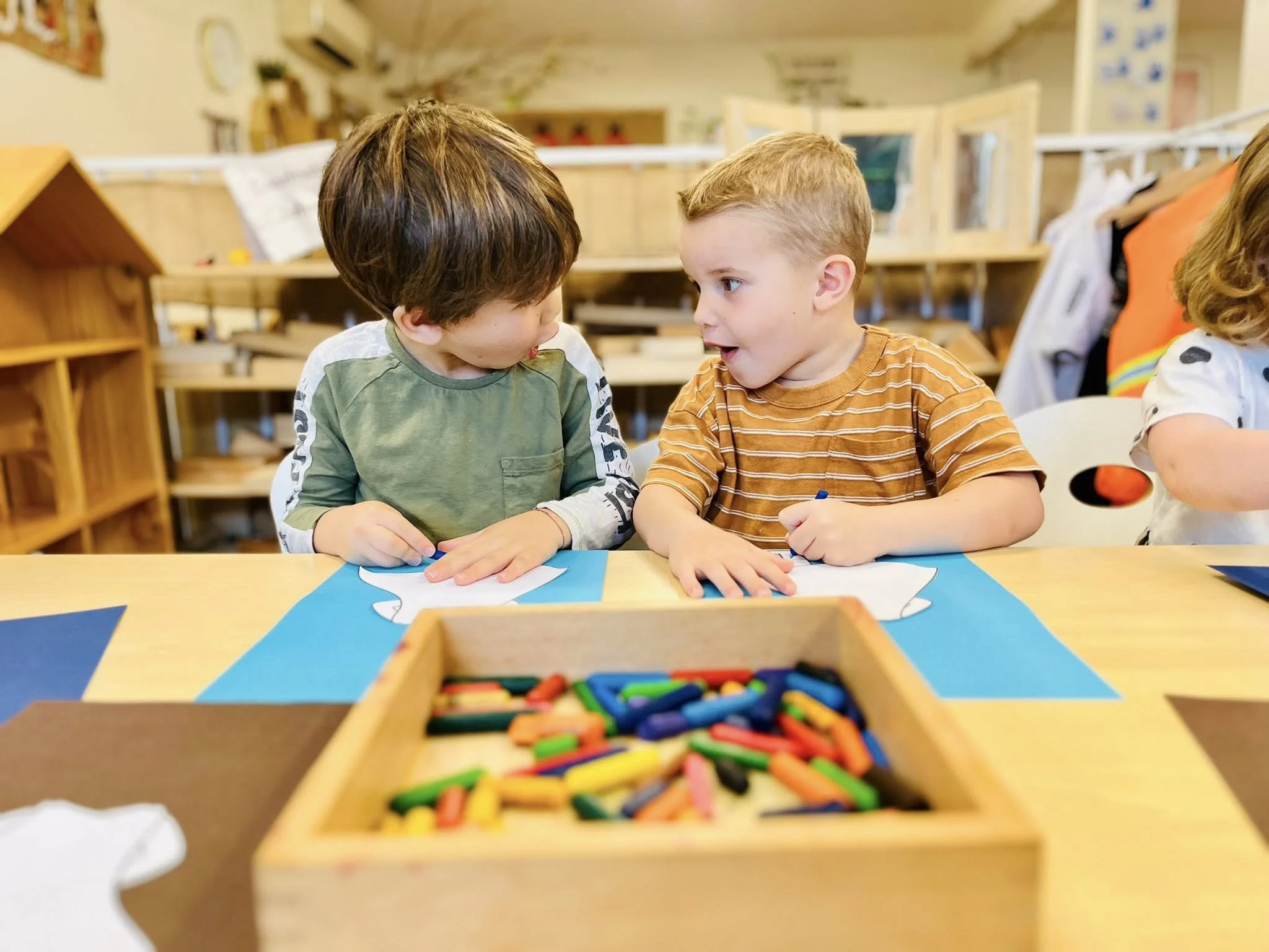 A Balgowlah Early Learning educator learning alongside children
