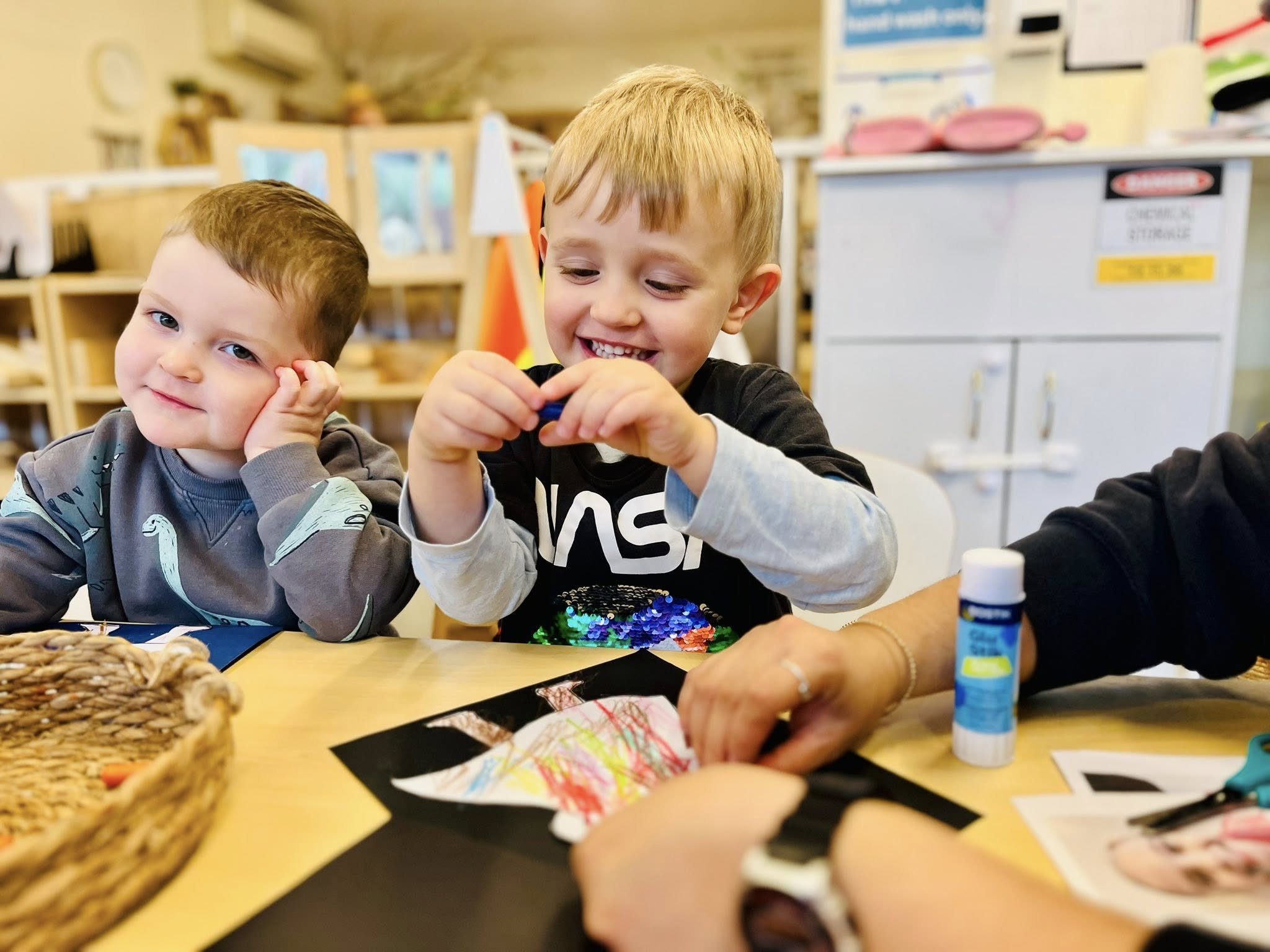 Children enjoying a creative learning experience at Balgowlah Early Learning