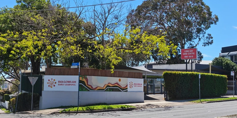 The authentic Balgowlah Early Learning exterior and signage at 472 Sydney Road