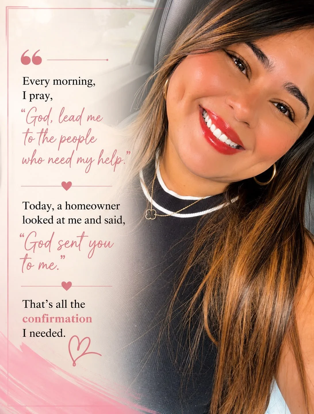 Viara Bencosme: every morning I pray, God lead me to the people who need my help