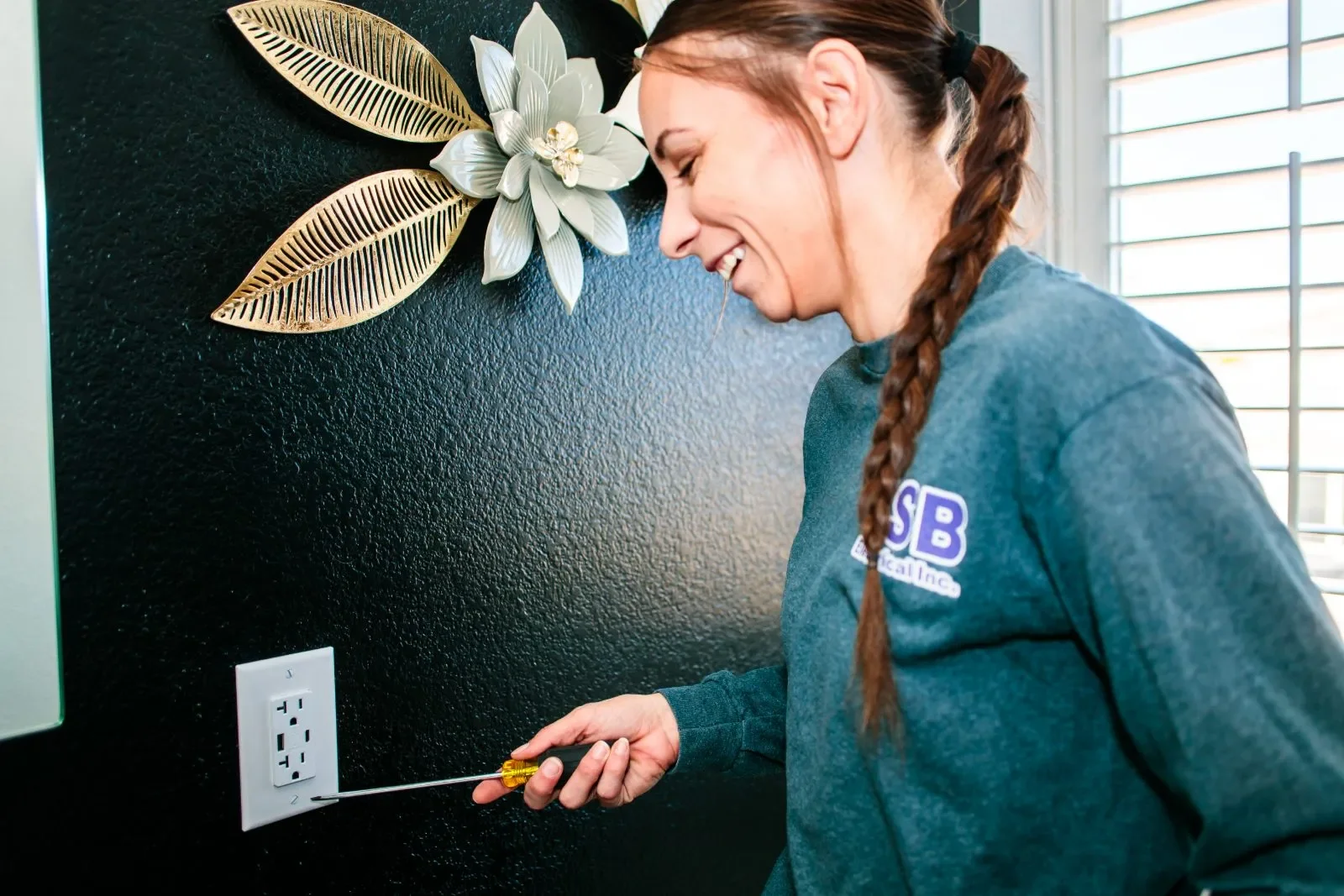 Owner overhead fixture detail — RSB Electrical, Mesa AZ