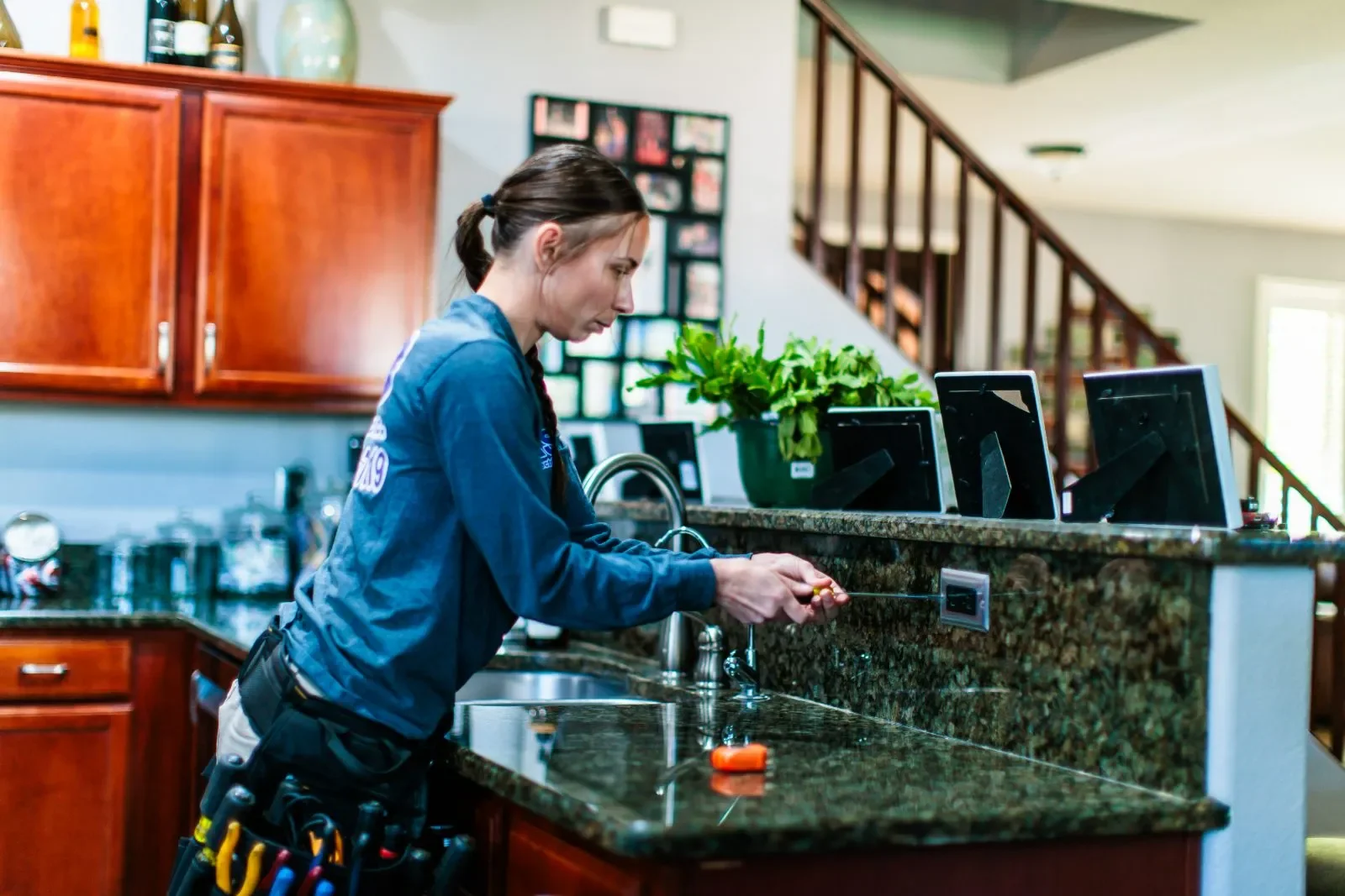 Sharee kitchen counter outlet work — RSB Electrical, Mesa AZ