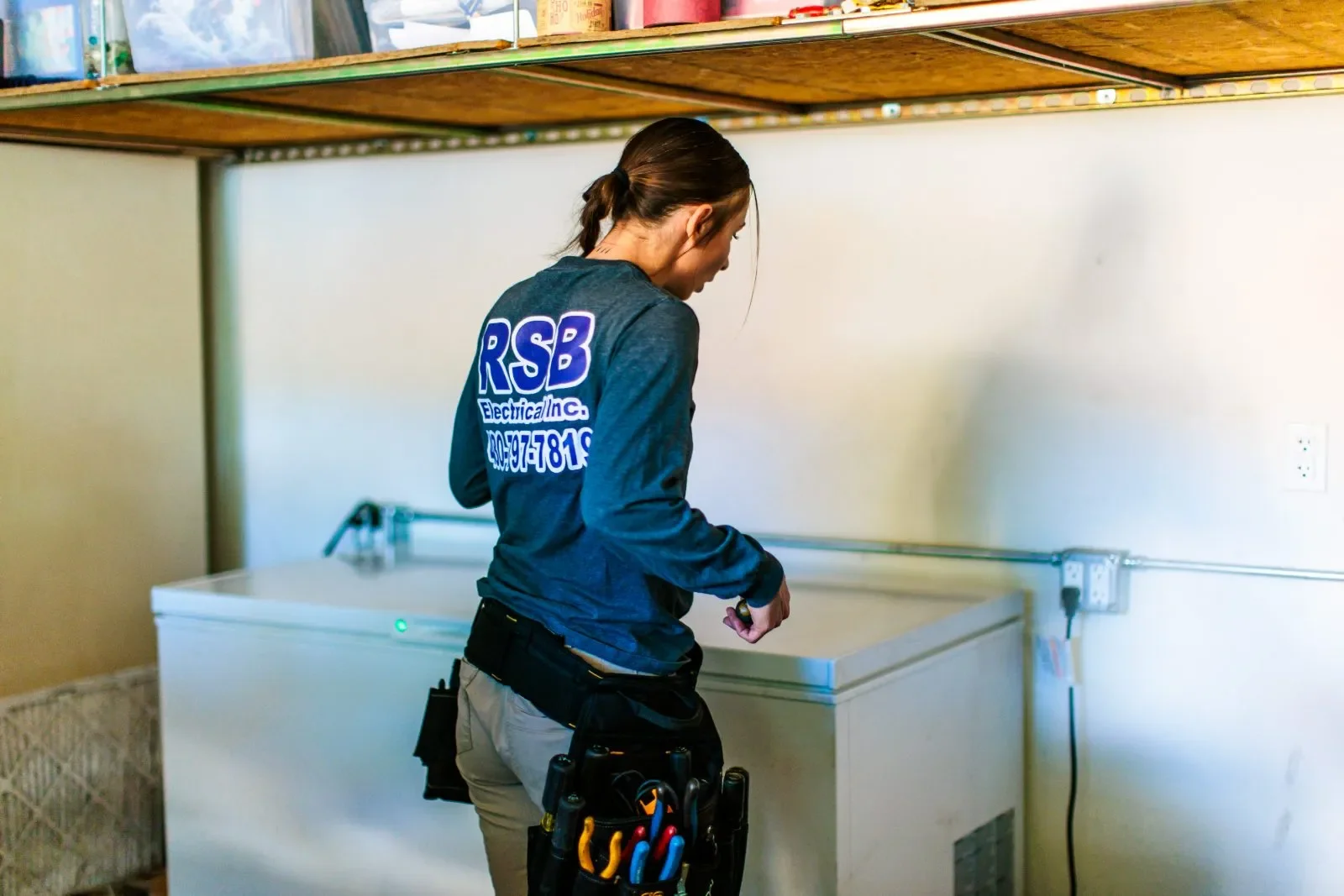 Electrician laundry circuit install — RSB Electrical, Mesa AZ