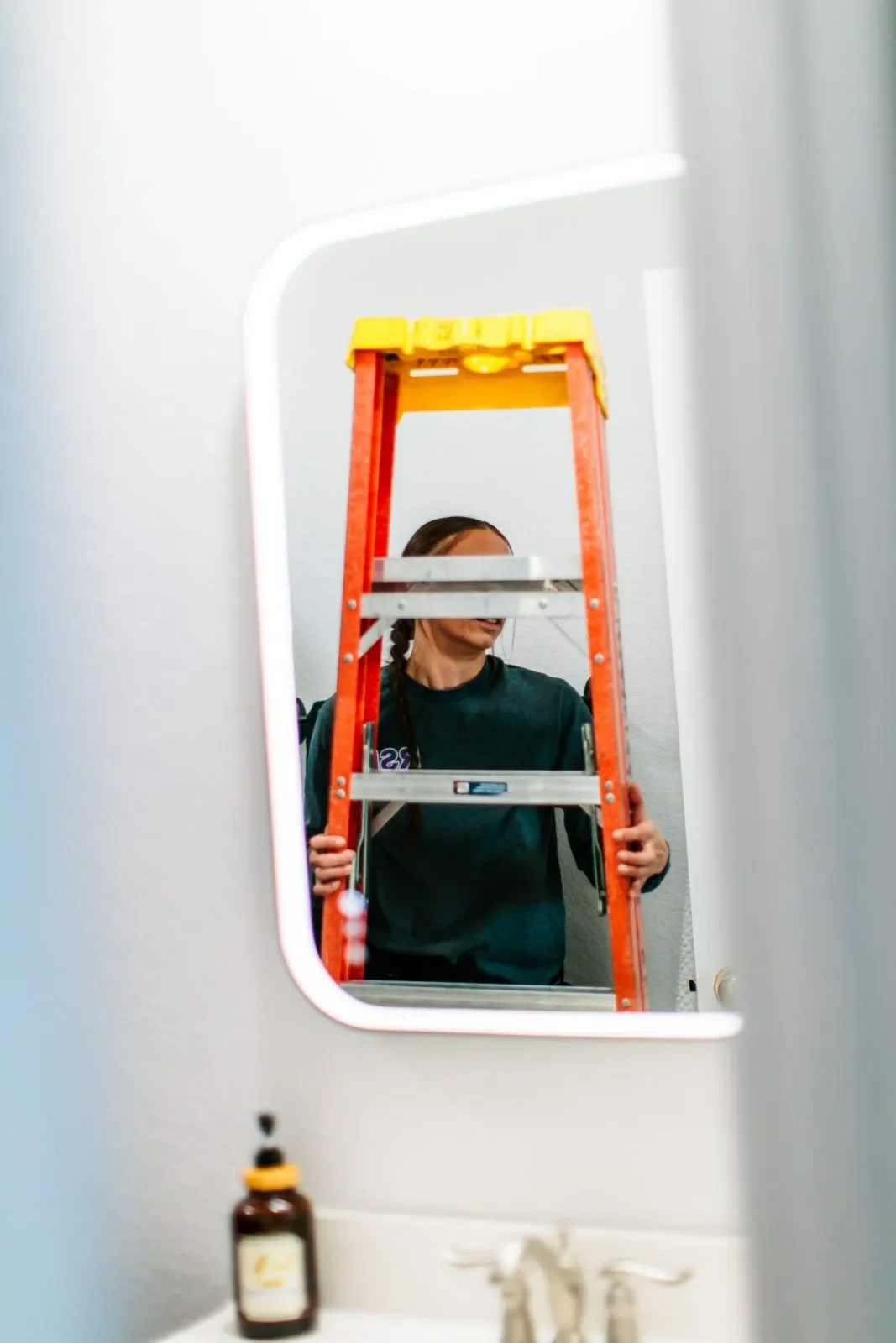Bathroom ceiling ladder fan access — RSB Electrical, Mesa AZ