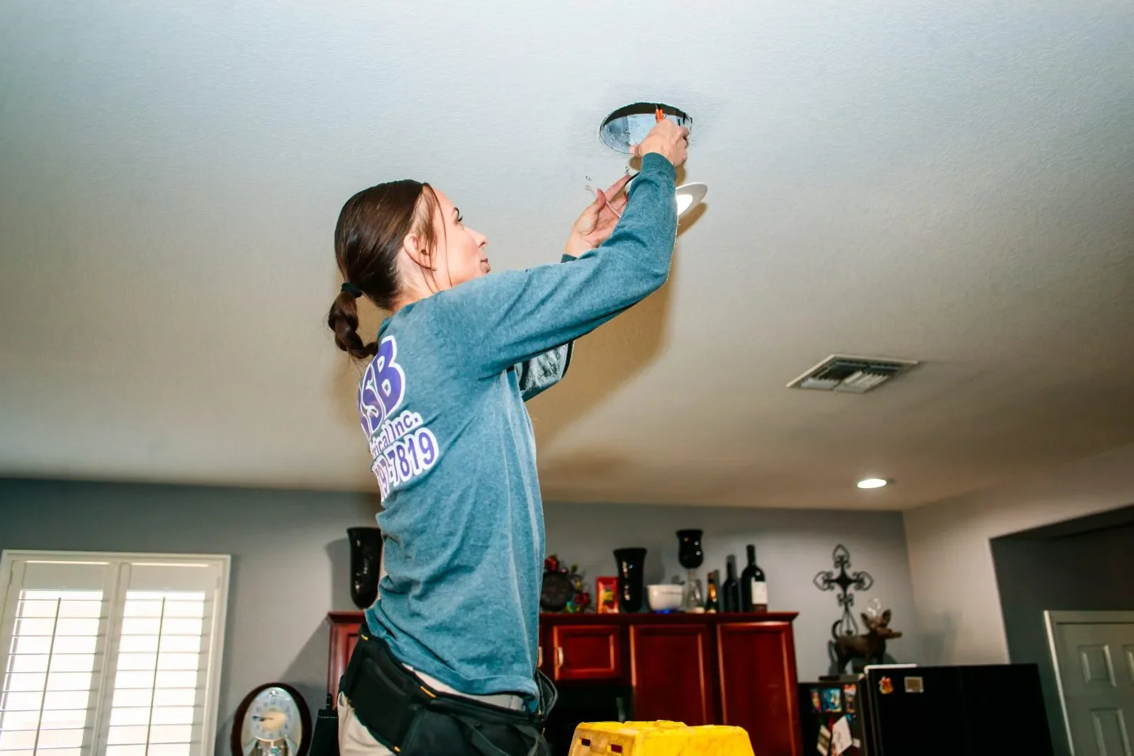 Recessed light fixture repair — RSB Electrical, Mesa AZ