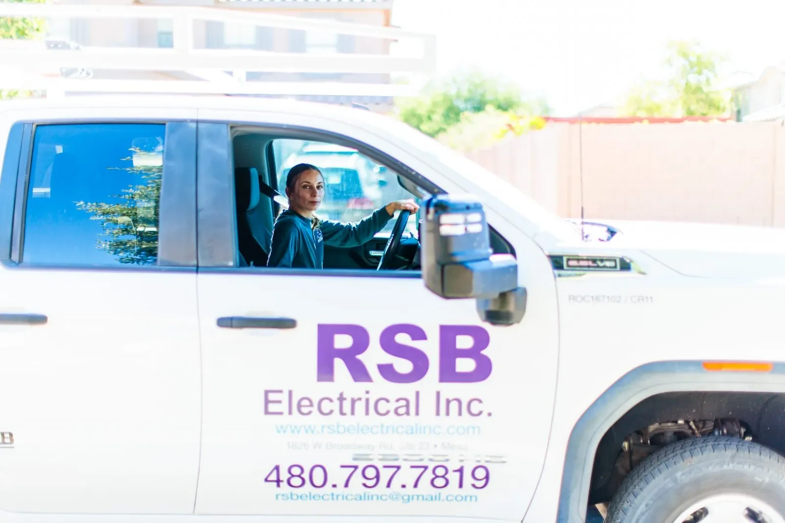 RSB branded service truck EV call