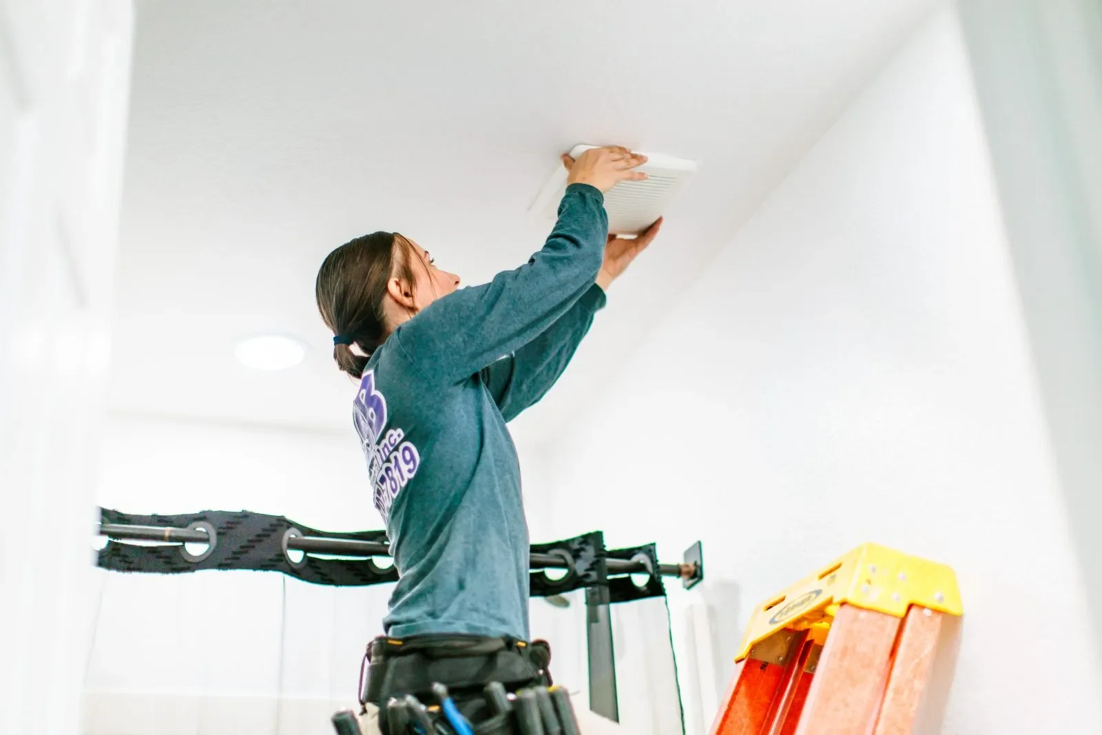 Recessed can light install ladder — RSB Electrical, Mesa AZ