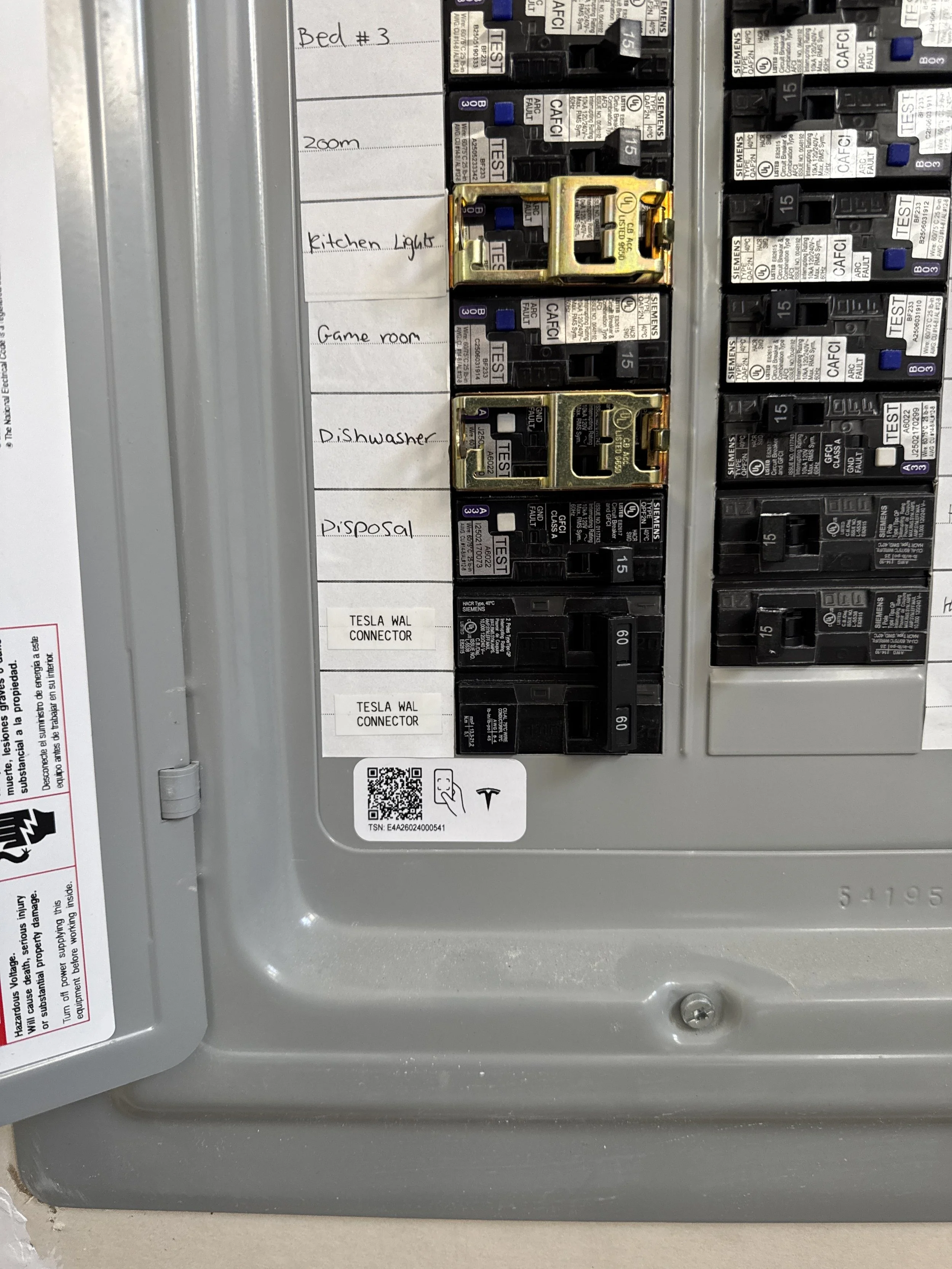 Older Suffolk, VA panel with its original handwritten circuit card