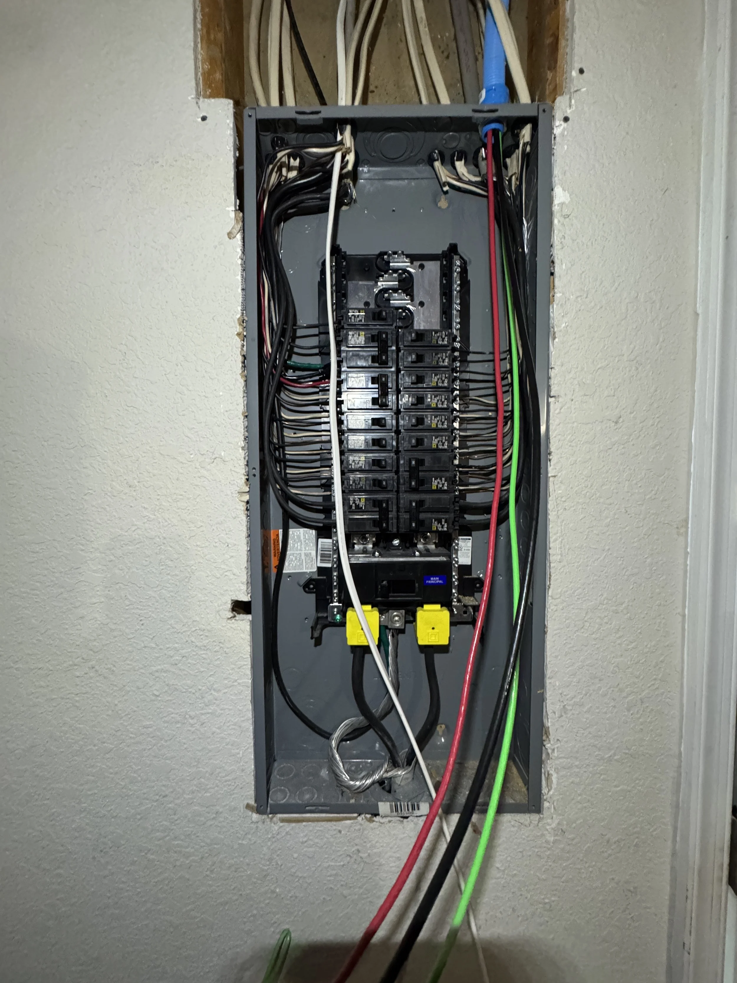 Panel back together on the wall at a Portsmouth, VA home