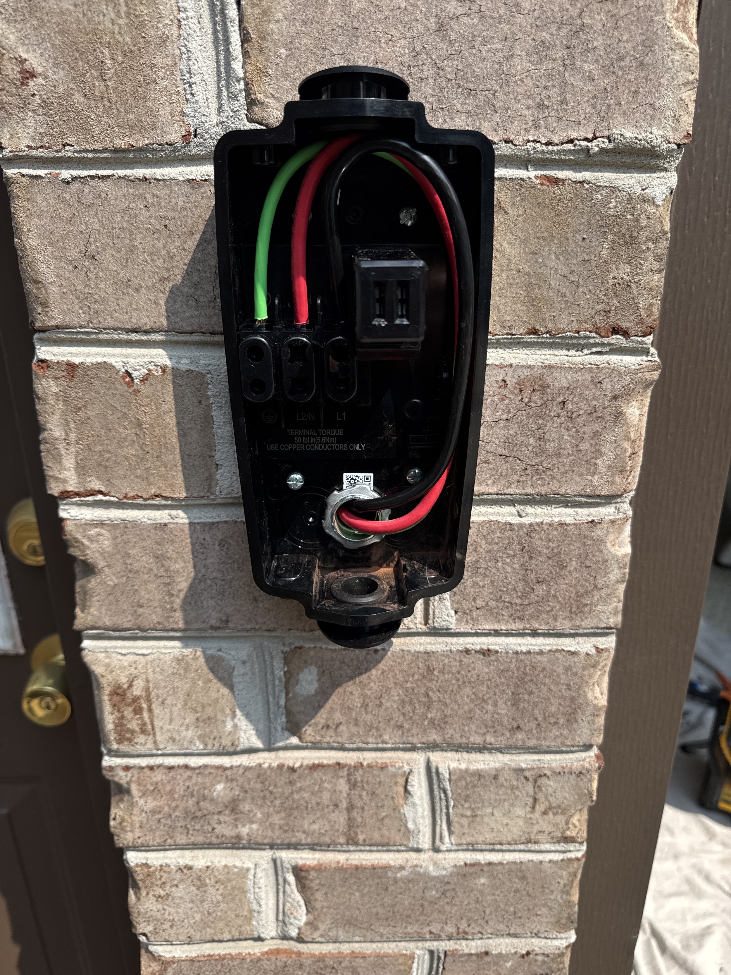 Input terminals checked at a charger on a Suffolk, VA home