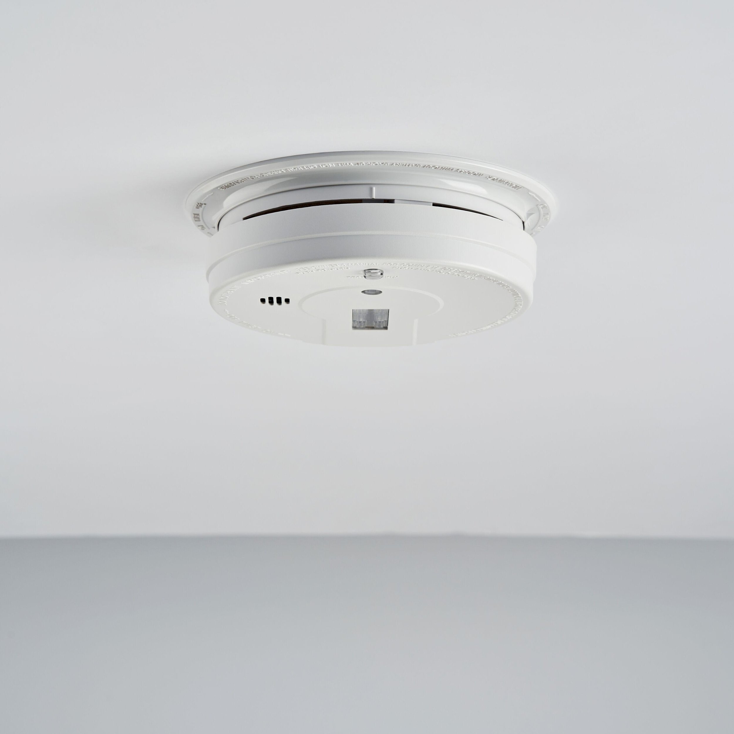 Smoke alarm on the ceiling of a Suffolk, VA home