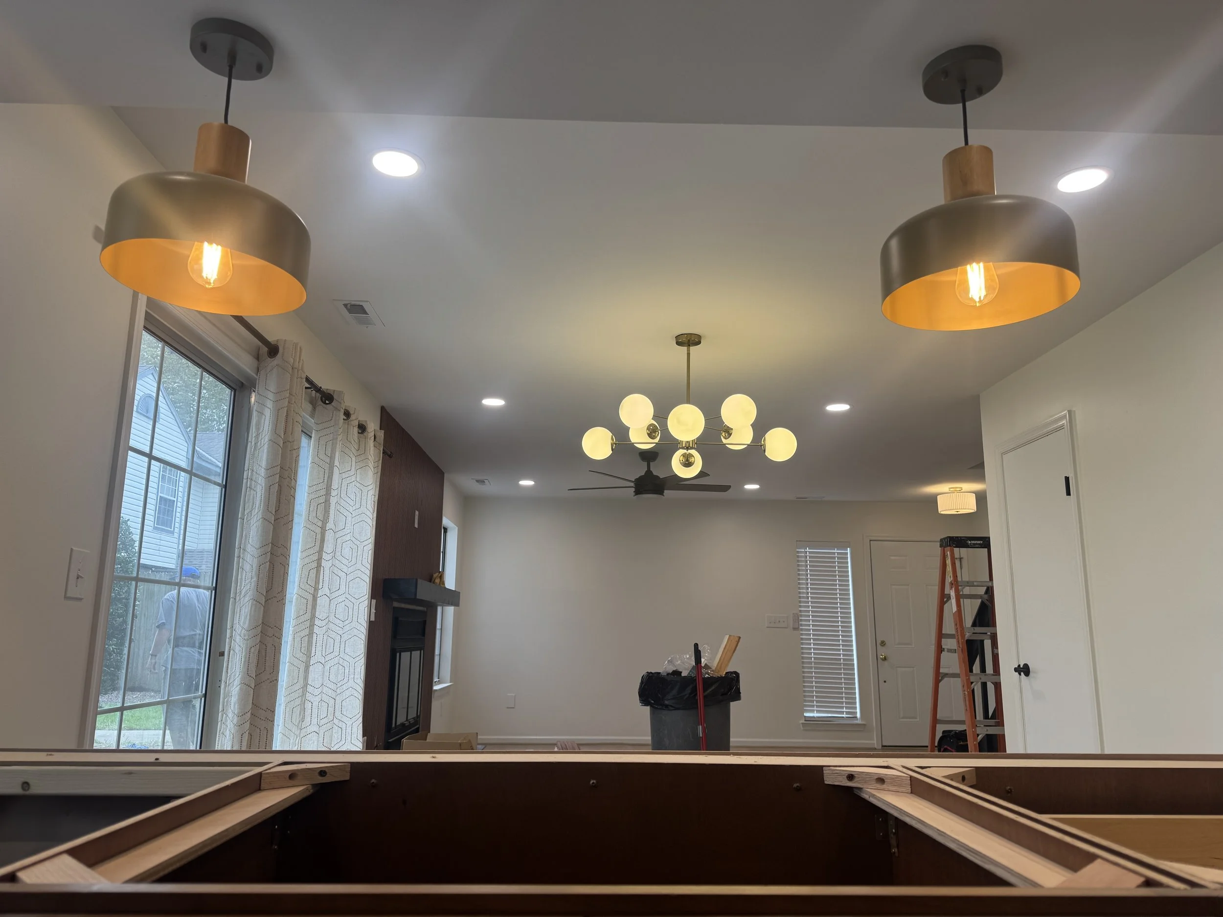 Living and dining space of a Suffolk, VA home