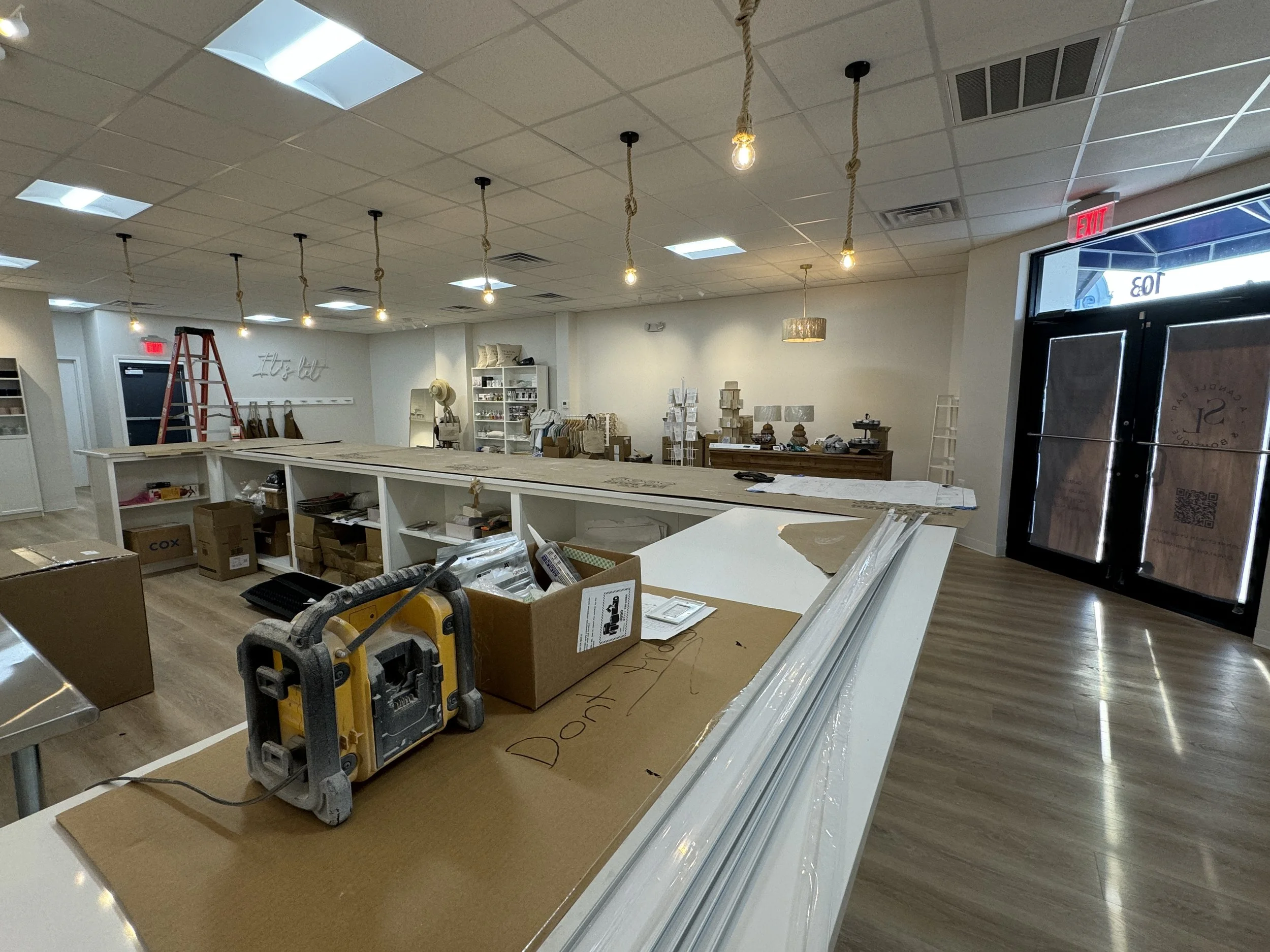 Castles Electrical fit-out under way in a business space
